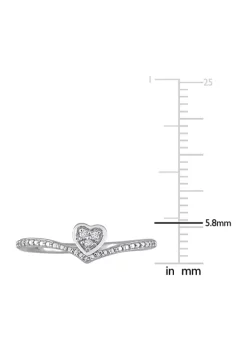 Top 10 🔥 Diamond Accent Heart Promise Ring in Sterling Silver by Belk & Co. 🔔 -DealsBelk & Co. Store Belk 32429