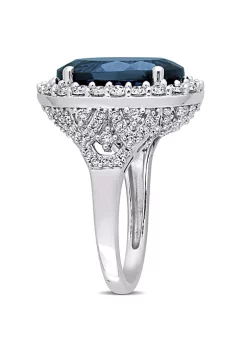 Coupon ✨ 7 ct. t.g.w. London Blue Topaz and 1.34 ct. t.w. Diamond Halo Cocktail Ring in 14K White Gold by Belk & Co. ✨ 8 Coupon ✨ 7 ct. t.g.w. London Blue Topaz and 1.34 ct. t.w. Diamond Halo Cocktail Ring in 14K White Gold by Belk & Co. ✨ -DealsBelk & Co. Store Belk 32461