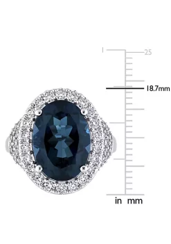 Coupon ✨ 7 ct. t.g.w. London Blue Topaz and 1.34 ct. t.w. Diamond Halo Cocktail Ring in 14K White Gold by Belk & Co. ✨ 10 Coupon ✨ 7 ct. t.g.w. London Blue Topaz and 1.34 ct. t.w. Diamond Halo Cocktail Ring in 14K White Gold by Belk & Co. ✨ -DealsBelk & Co. Store Belk 32463