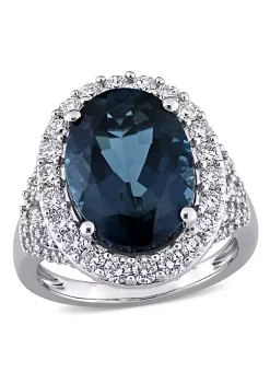Coupon ✨ 7 ct. t.g.w. London Blue Topaz and 1.34 ct. t.w. Diamond Halo Cocktail Ring in 14K White Gold by Belk & Co. ✨ 11 Coupon ✨ 7 ct. t.g.w. London Blue Topaz and 1.34 ct. t.w. Diamond Halo Cocktail Ring in 14K White Gold by Belk & Co. ✨ -DealsBelk & Co. Store Belk 32464