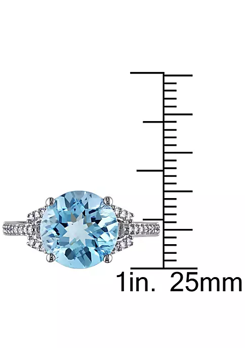 Cheapest ๐ 4.57 ct. t.g.w. Swiss Blue Topaz and 1/6 ct. t.w. Diamond Cocktail Ring in 14K White Gold by Belk & Co. ๐ 5 Cheapest ๐ 4.57 ct. t.g.w. Swiss Blue Topaz and 1/6 ct. t.w. Diamond Cocktail Ring in 14K White Gold by Belk & Co. ๐ - Image 5