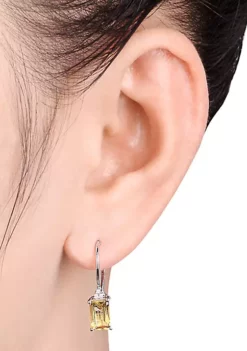 Cheapest 🎁 Sterling Silver Citrine and Diamond Earrings by Belk & Co. ✨ -DealsBelk & Co. Store Belk 3253