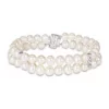 Best reviews of 💯 6-7 MM Cultured Freshwater Pearl Double-Row Bracelet with Sterling Silver Dividers and Clasp by Belk & Co. ✨