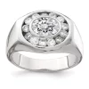 Best Sale 😉 Men's Sterling Silver Cubic Zirconia Ring by Belk & Co. ✔️