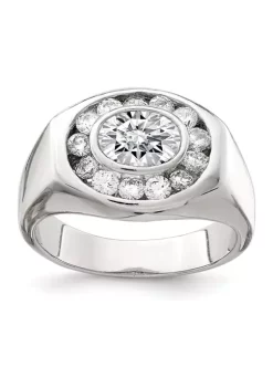 Best Sale 😉 Men's Sterling Silver Cubic Zirconia Ring by Belk & Co. ✔️ -DealsBelk & Co. Store Belk 32571