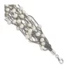Best Sale 🔥 Sterling Silver Rhodium-plated 6-7mm White Freshwater Cultured Pearl Multi-strand Bracelet by Belk & Co. 😀