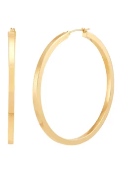 Hot Sale ⭐ Hoop Earrings in 10K Yellow Gold by Belk & Co. 🥰 -DealsBelk & Co. Store Belk 3259