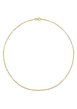 Best deal 🥰 Double Curb Link Chain Necklace in 18k Yellow Gold Plated Sterling Silver, 16" by Belk & Co. 🧨 -DealsBelk & Co. Store Belk 32608