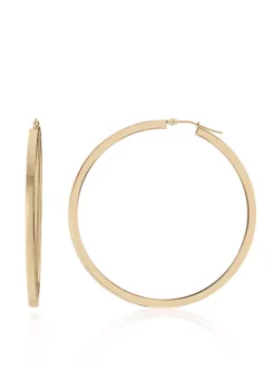 Hot Sale ⭐ Hoop Earrings in 10K Yellow Gold by Belk & Co. 🥰 -DealsBelk & Co. Store Belk 3261