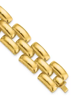 Brand new 🤩 14K Yellow Gold Polished Fancy Link Bracelet by Belk & Co. ✨