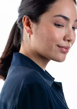 Best reviews of 🎉 1/2 ct. t.w. Diamond Hoop Earrings in 14K White Gold by Belk & Co. 🔔 -DealsBelk & Co. Store Belk 32636