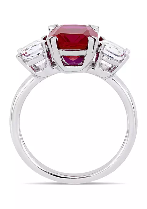 Cheapest ๐ฅ 4.5 ct. t.w. Lab Created Ruby and 7/8 ct. t.w. Lab Created White Sapphire Three Stone Ring in 10k White Gold by Belk & Co. ๐ 3 Cheapest ๐ฅ 4.5 ct. t.w. Lab Created Ruby and 7/8 ct. t.w. Lab Created White Sapphire Three Stone Ring in 10k White Gold by Belk & Co. ๐ - Image 3