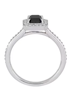 Top 10 ❤️ 1.25 ct. t.w. Black and White Diamond Halo Engagement Ring in 10K White Gold by Belk & Co. ⭐ 8 Top 10 ❤️ 1.25 ct. t.w. Black and White Diamond Halo Engagement Ring in 10K White Gold by Belk & Co. ⭐ -DealsBelk & Co. Store Belk 32640