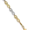 Top 10 💯 14K Two-Tone Infinity Symbol 7.5-Inch Bracelet by Belk & Co. 🥰