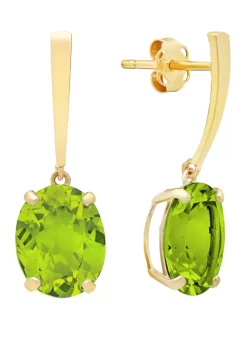 Budget 👍 5 ct. t.w. Peridot Drop Earrings by Belk & Co. 🧨 -DealsBelk & Co. Store Belk 32699