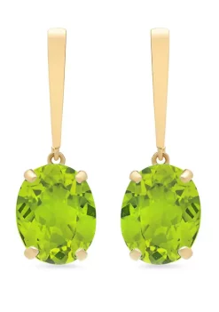 Budget 👍 5 ct. t.w. Peridot Drop Earrings by Belk & Co. 🧨 -DealsBelk & Co. Store Belk 32700