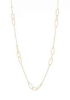 Wholesale ✨ 10K Yellow Gold Interlock Station Chain Necklace by Belk & Co. ⭐ -DealsBelk & Co. Store Belk 32731