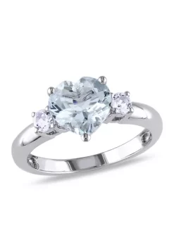 Top 10 โจ Aquamarine and Created White Sapphire Heart Ring in Sterling Silver by Belk & Co. ๐ 9 Top 10 โจ Aquamarine and Created White Sapphire Heart Ring in Sterling Silver by Belk & Co. ๐ -DealsBelk & Co. Store Belk 32764