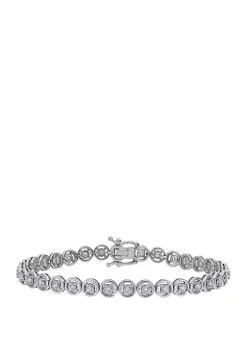 Best Sale ๐ 5/8 ct. t.w. Diamond Tennis Bracelet in 14K White Gold by Belk & Co. ๐