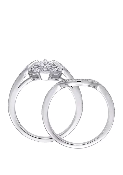 Top 10 😉 3/4 ct. t.w. Diamond Bridal Ring Set in 10K White Gold by Belk & Co. ❤️ 3 Top 10 😉 3/4 ct. t.w. Diamond Bridal Ring Set in 10K White Gold by Belk & Co. ❤️ - Image 3