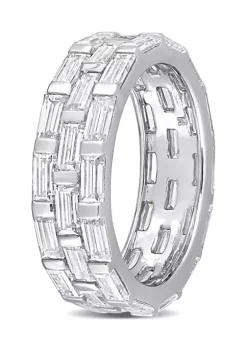 Wholesale ⌛ Lab Created 4 5/8 CT DEW Created Moissanite Triple Band Ring in Sterling Silver by Belk & Co. ✔️ -DealsBelk & Co. Store Belk 32833