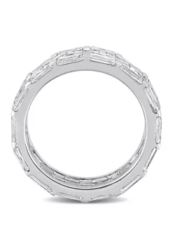 Wholesale ⌛ Lab Created 4 5/8 CT DEW Created Moissanite Triple Band Ring in Sterling Silver by Belk & Co. ✔️ -DealsBelk & Co. Store Belk 32835