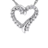 Deals 🎉 1/10 ct. t.w. Diamond Heart Pendant with Chain in 10k White Gold by Belk & Co. 🥰