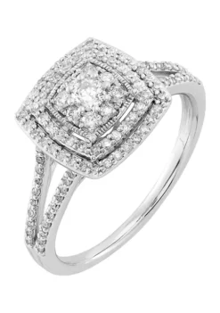 Best deal 🤩 1/2 ct. t.w. Diamond Ring in 10K White Gold by Belk & Co. 🌟 -DealsBelk & Co. Store Belk 3291