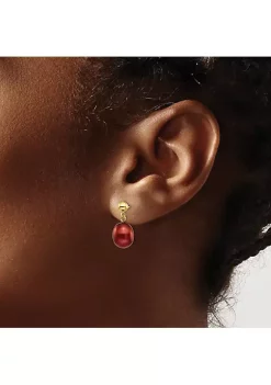 Cheap 🤩 14K Yellow Gold 8-9mm Brown Freshwater Cultured Pearl Dangle Post Earrings by Belk & Co. 😍 -DealsBelk & Co. Store Belk 32945