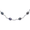 Deals 😍 Sterling Silver Rhodium-plated 6-7mm Black Freshwater Cultured Pearl Necklace by Belk & Co. ❤️
