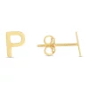 Budget 🔔 14KY Yellow Gold Initial-H Post Earring by Belk & Co. ✔️
