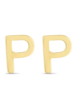 Budget 🔔 14KY Yellow Gold Initial-H Post Earring by Belk & Co. ✔️ -DealsBelk & Co. Store Belk 32962