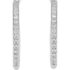 Best reviews of 😀 1.0 ct. t.w. Diamond Hoop Earrings in 10k White Gold by Belk & Co. 😉
