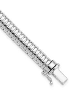Top 10 🔥 14K White Gold Polished 7.5mm Domed Bracelet by Belk & Co. 😀 -DealsBelk & Co. Store Belk 33010