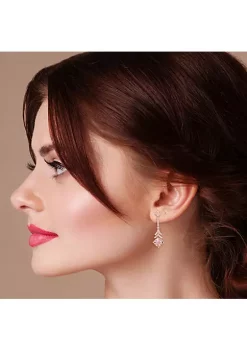 Flash Sale 👍 5 ct. t.g.w. Morganite and White Topaz Drop Earrings in 10K Rose Gold by Belk & Co. ⭐ -DealsBelk & Co. Store Belk 33030