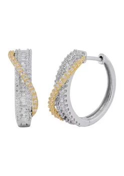 Coupon 🌟 1 ct. t.w. Diamond Hoop Earrings in Sterling Silver by Belk & Co. 🤩 3 Coupon 🌟 1 ct. t.w. Diamond Hoop Earrings in Sterling Silver by Belk & Co. 🤩 -DealsBelk & Co. Store Belk 33051
