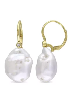Deals ๐ 14.5-15 Millimeter Cultured Freshwater Pearl and Diamond Accent Drop Earrings in 14k Yellow Gold by Belk & Co. โค๏ธ 7 Deals ๐ 14.5-15 Millimeter Cultured Freshwater Pearl and Diamond Accent Drop Earrings in 14k Yellow Gold by Belk & Co. โค๏ธ -DealsBelk & Co. Store Belk 33059