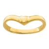 Brand new ⭐ 14K Yellow Gold V Shape Polished Heart Ring by Belk & Co. 😉