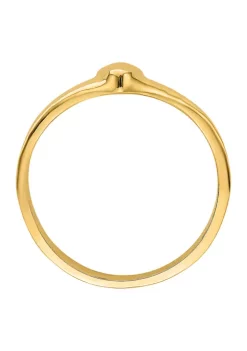 Brand new ⭐ 14K Yellow Gold V Shape Polished Heart Ring by Belk & Co. 😉 -DealsBelk & Co. Store Belk 33105