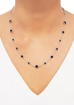 Flash Sale ✔️ Onyx Necklace in Sterling Silver by Belk & Co. 🛒 -DealsBelk & Co. Store Belk 33125