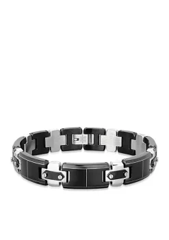Cheapest 🌟 Men's Stainless Steel Bracelet With Screws by Belk & Co. 🔔 -DealsBelk & Co. Store Belk 33168