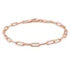 Deals 🤩 3.5MM Oval Link Bracelet in 18k Rose Gold Plated Sterling Silver, 9 by Belk & Co. 🧨