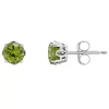 Coupon 🔥 Sterling Silver 5mm Round Peridot Stud Earrings by Belk & Co. 😀