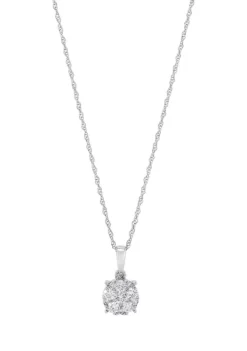 Top 10 ❤️ Grown With Love 1/3 ct. t.w. Lab Created Diamond Pendant with 18 Inch Rope Chain in 10k White Gold by Belk & Co. 👍 -DealsBelk & Co. Store Belk 3320