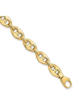 Best deal 🌟 14K Yellow Gold Polished Fancy Link Bracelet by Belk & Co. 🌟 -DealsBelk & Co. Store Belk 33250