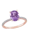 Deals 🔔 2 ct. t.w. Amethyst, 1/10 ct. t.w. Diamond Ring by Belk & Co. ❤️