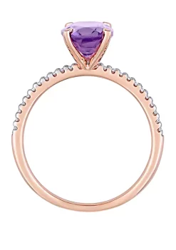 Deals 🔔 2 ct. t.w. Amethyst, 1/10 ct. t.w. Diamond Ring by Belk & Co. ❤️ -DealsBelk & Co. Store Belk 33265