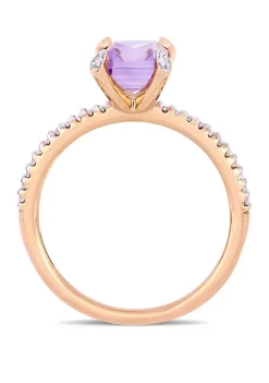 Discount โ๏ธ 1.63 ct. t.w. Pink Amethyst and 1/10 ct. t.w. Diamond Ring in 10k Rose Gold by Belk & Co. ๐ 7 Discount โ๏ธ 1.63 ct. t.w. Pink Amethyst and 1/10 ct. t.w. Diamond Ring in 10k Rose Gold by Belk & Co. ๐ -DealsBelk & Co. Store Belk 33273