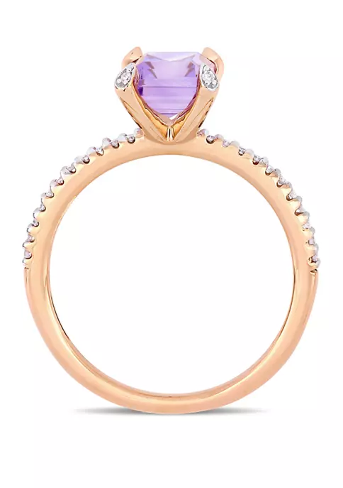 Discount โ๏ธ 1.63 ct. t.w. Pink Amethyst and 1/10 ct. t.w. Diamond Ring in 10k Rose Gold by Belk & Co. ๐ 3 Discount โ๏ธ 1.63 ct. t.w. Pink Amethyst and 1/10 ct. t.w. Diamond Ring in 10k Rose Gold by Belk & Co. ๐ - Image 3