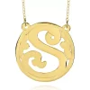 Discount ✔️ 14k Yellow Gold S Monogram Necklace by Belk & Co. 🎉